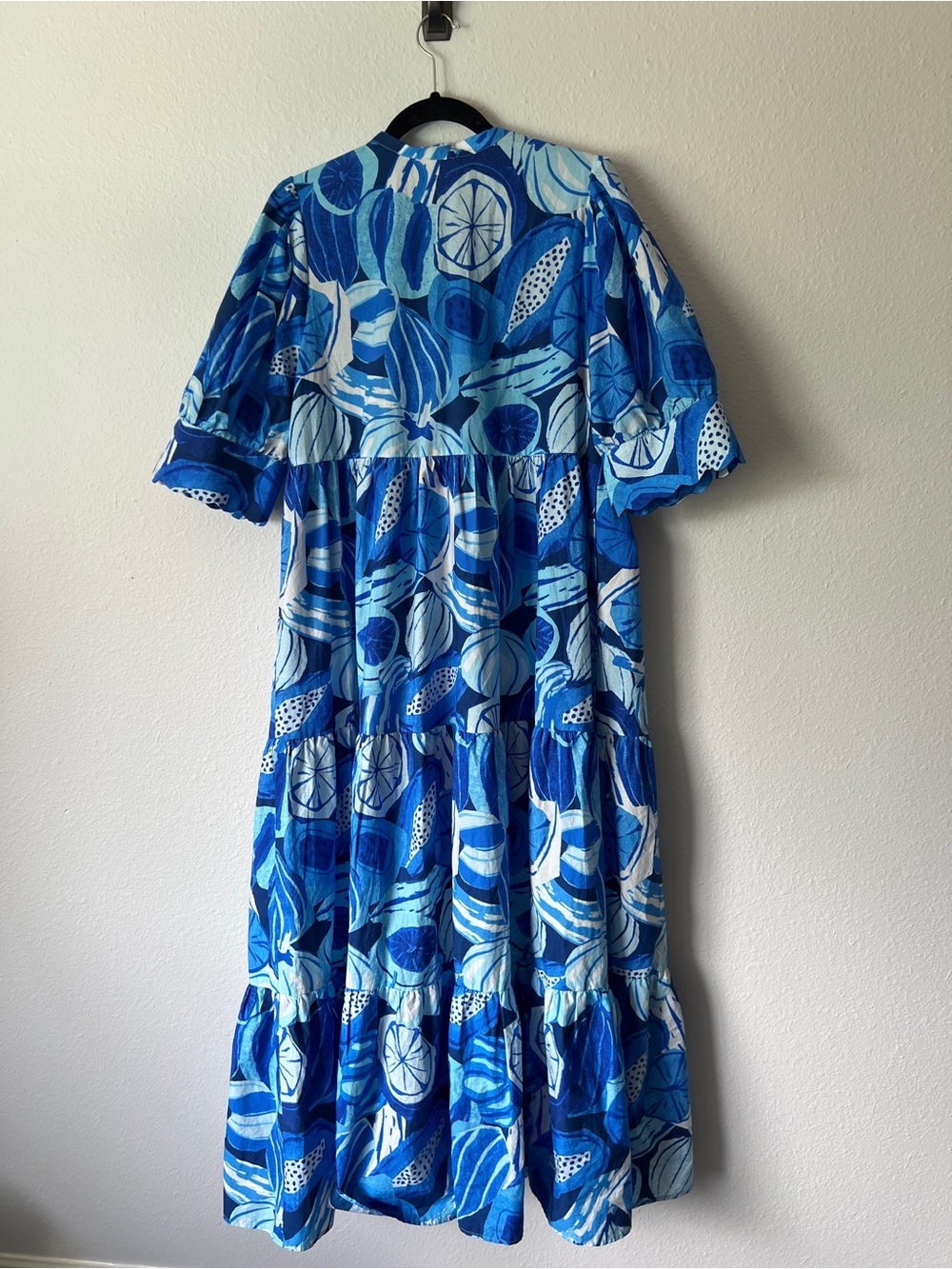 Anthropologie Farm Rio Short-Sleeve Printed Midi Shirt Dress Size Large - Picture 6 of 6